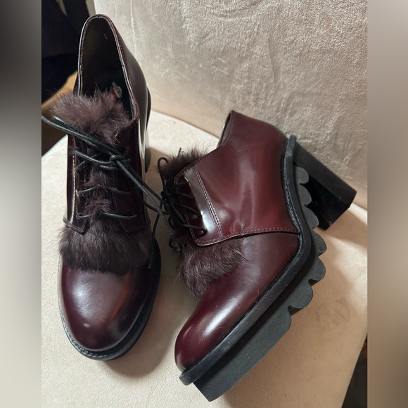 Agl Shoes - New AGL Fur Accent Booties